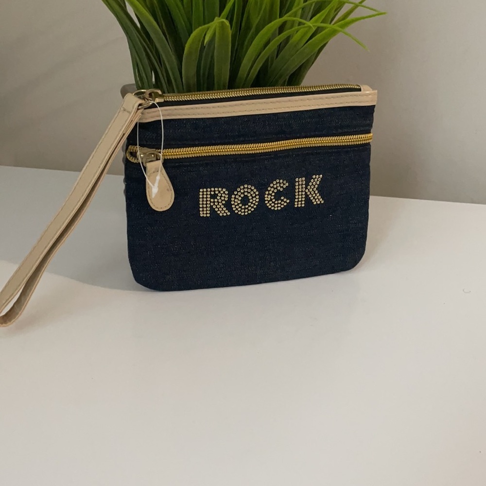 Modella Denim Wristlet